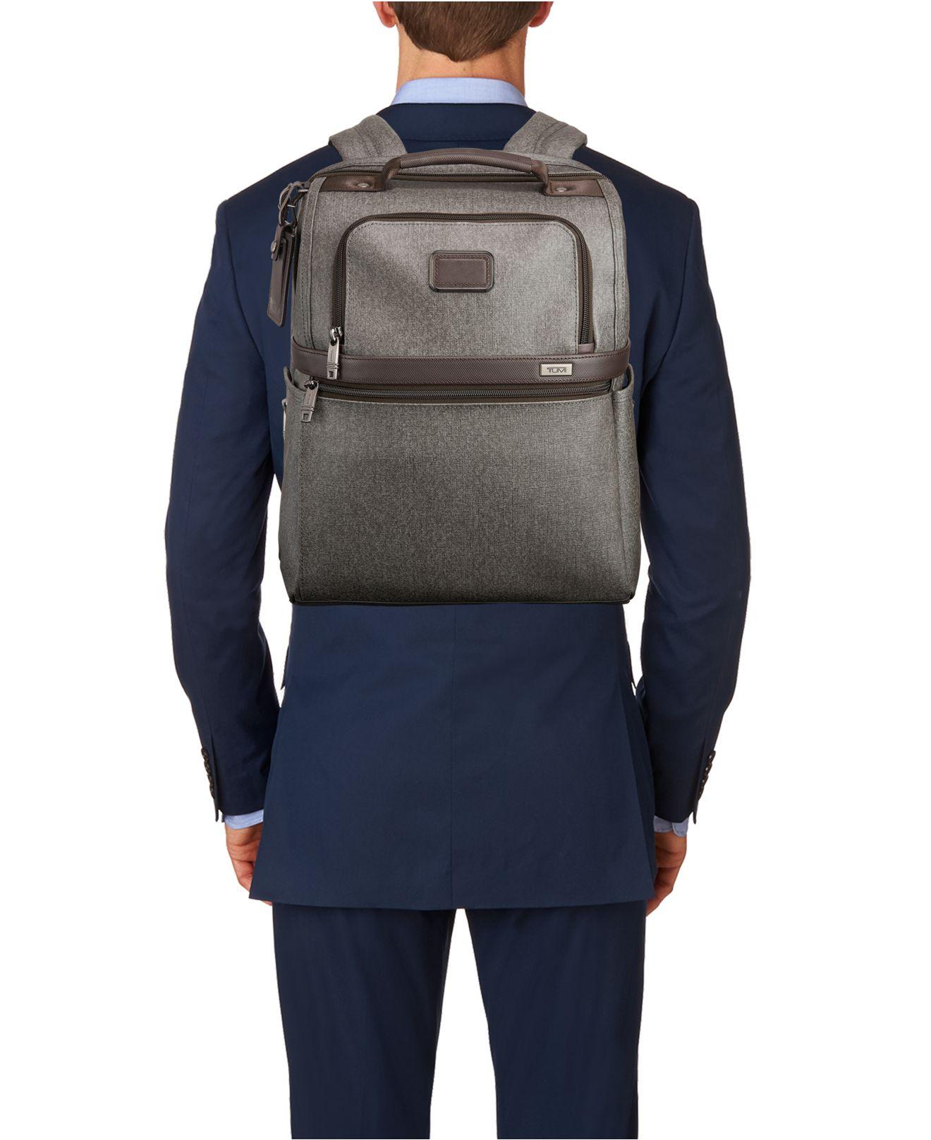 tumi earl grey backpack